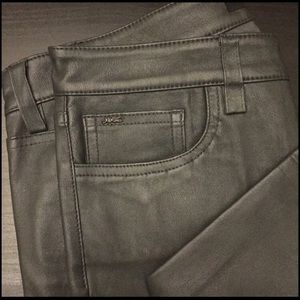 Joe's leather skinny jeans